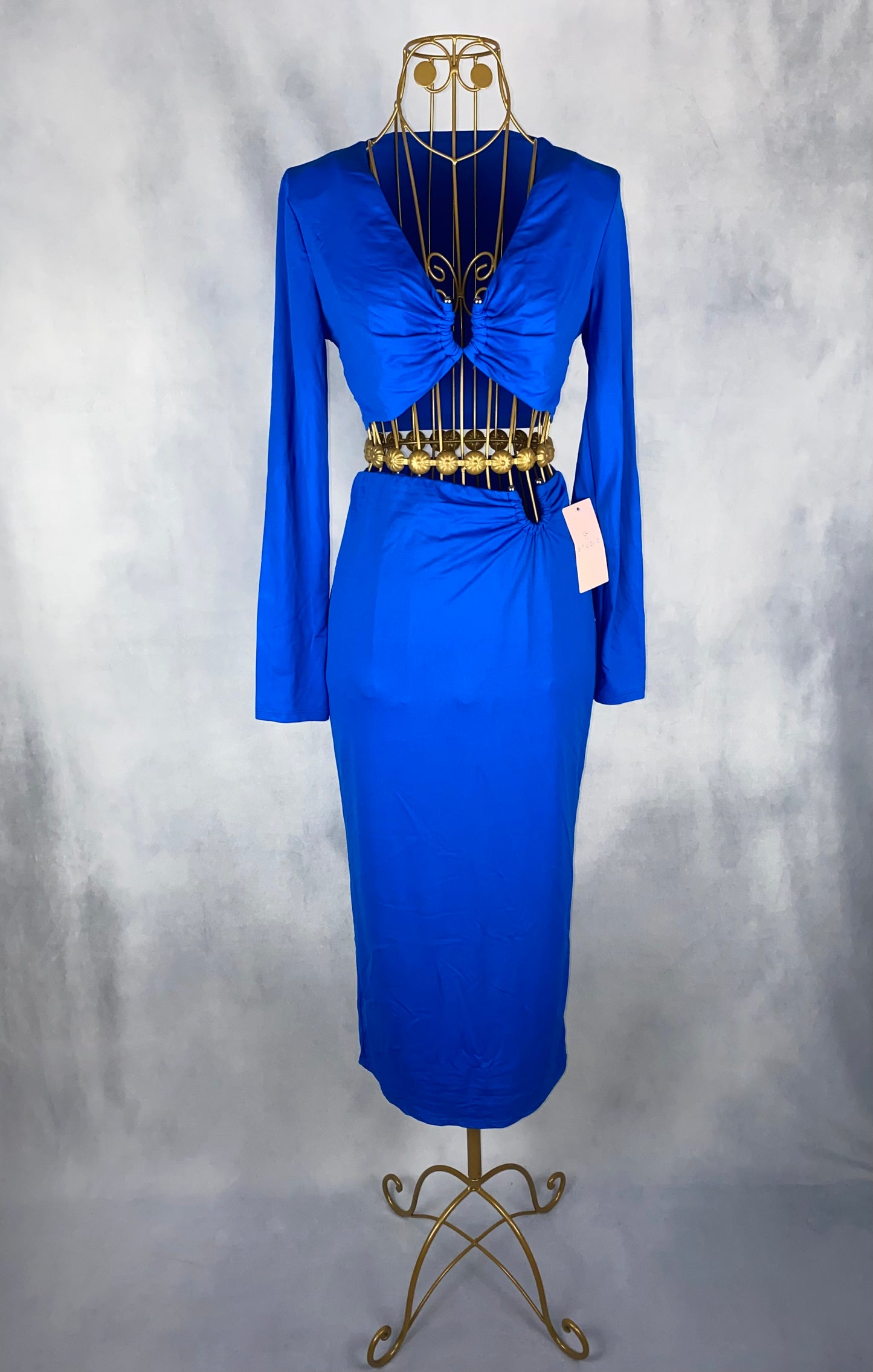 Kleid zweiteiler blau
