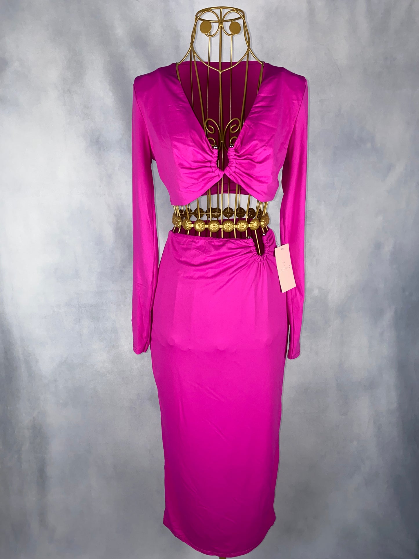 Kleid zweiteiler pink