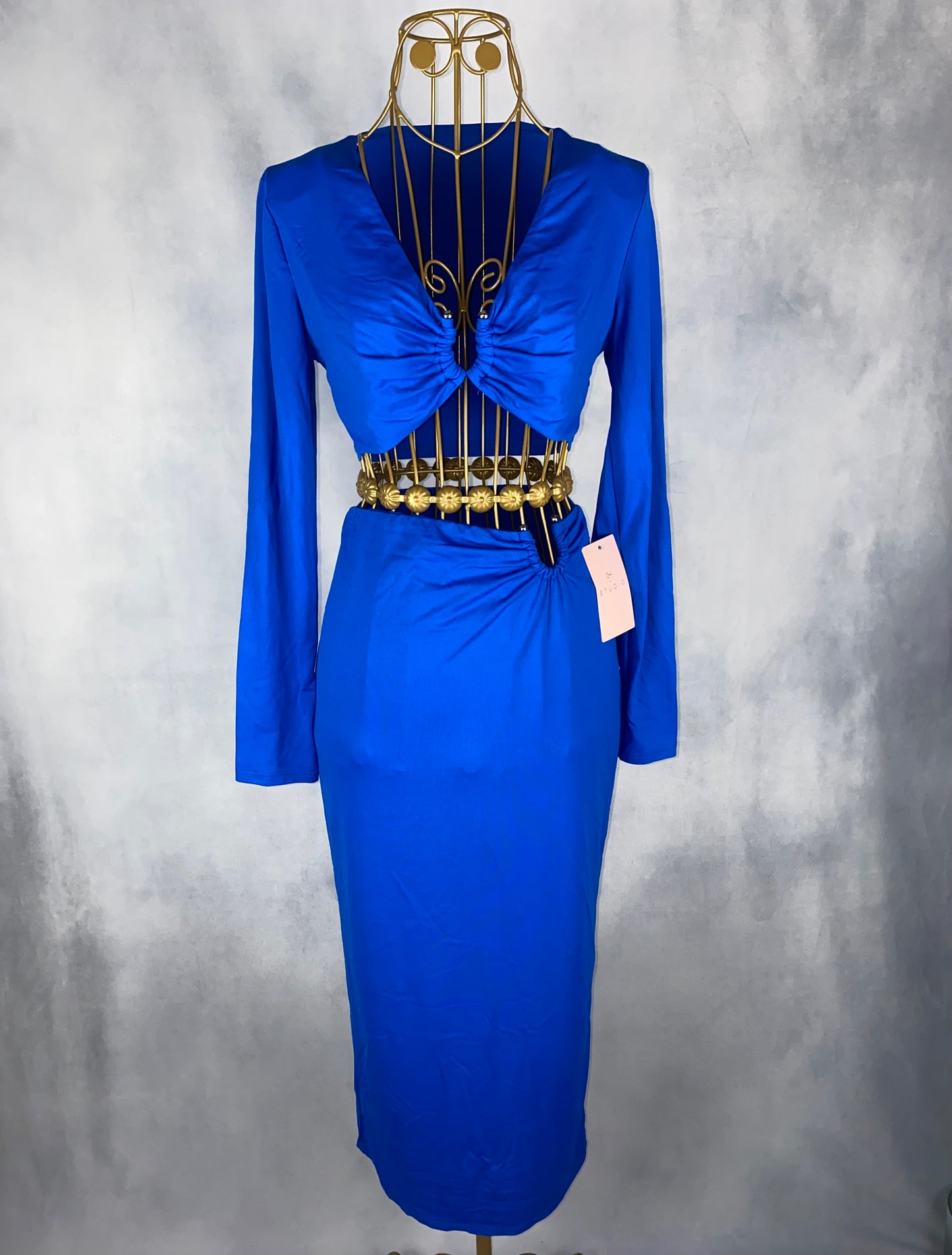 Kleid zweiteiler blau