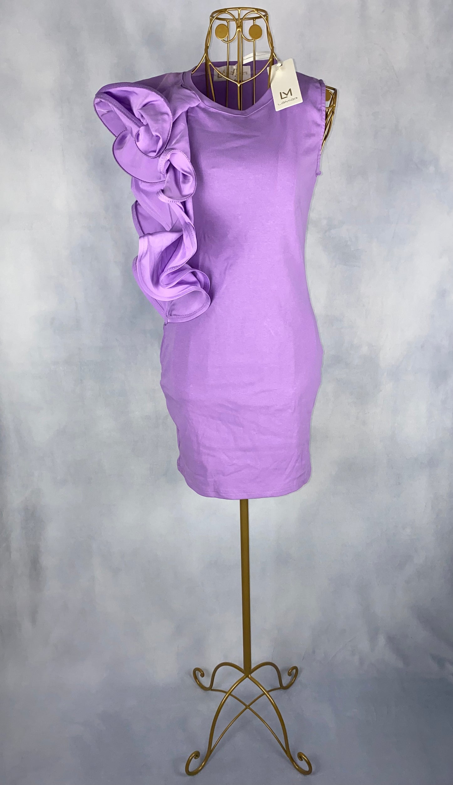 Partykleid volant lila