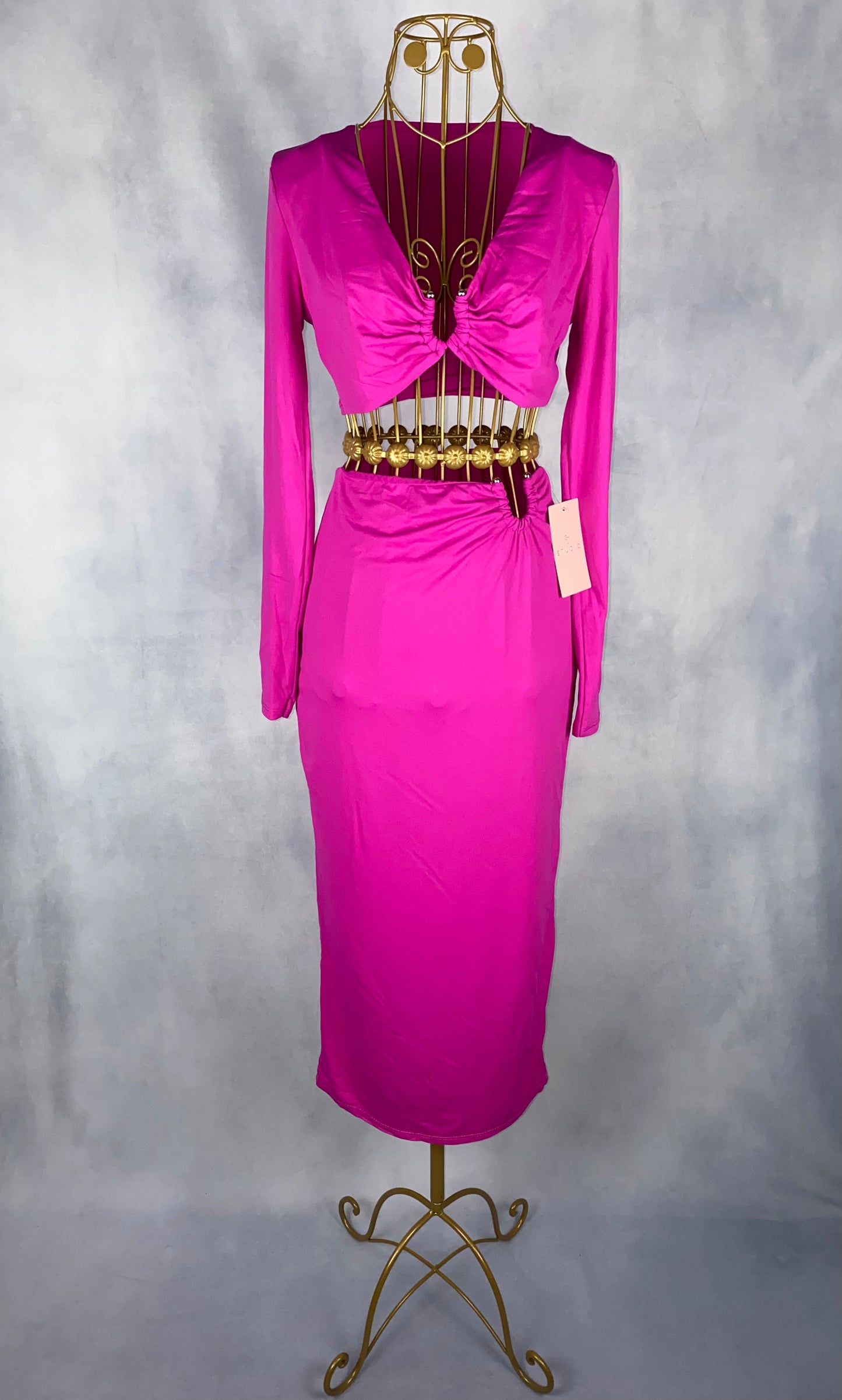 Kleid zweiteiler pink