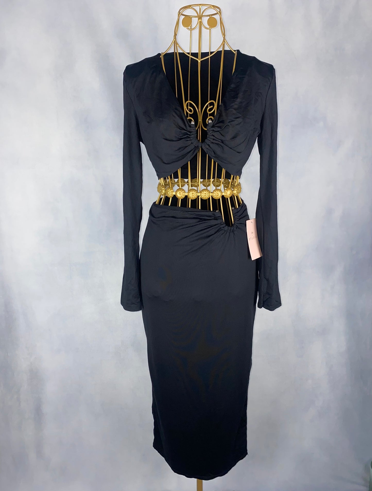 Kleid zweiteiler schwarz