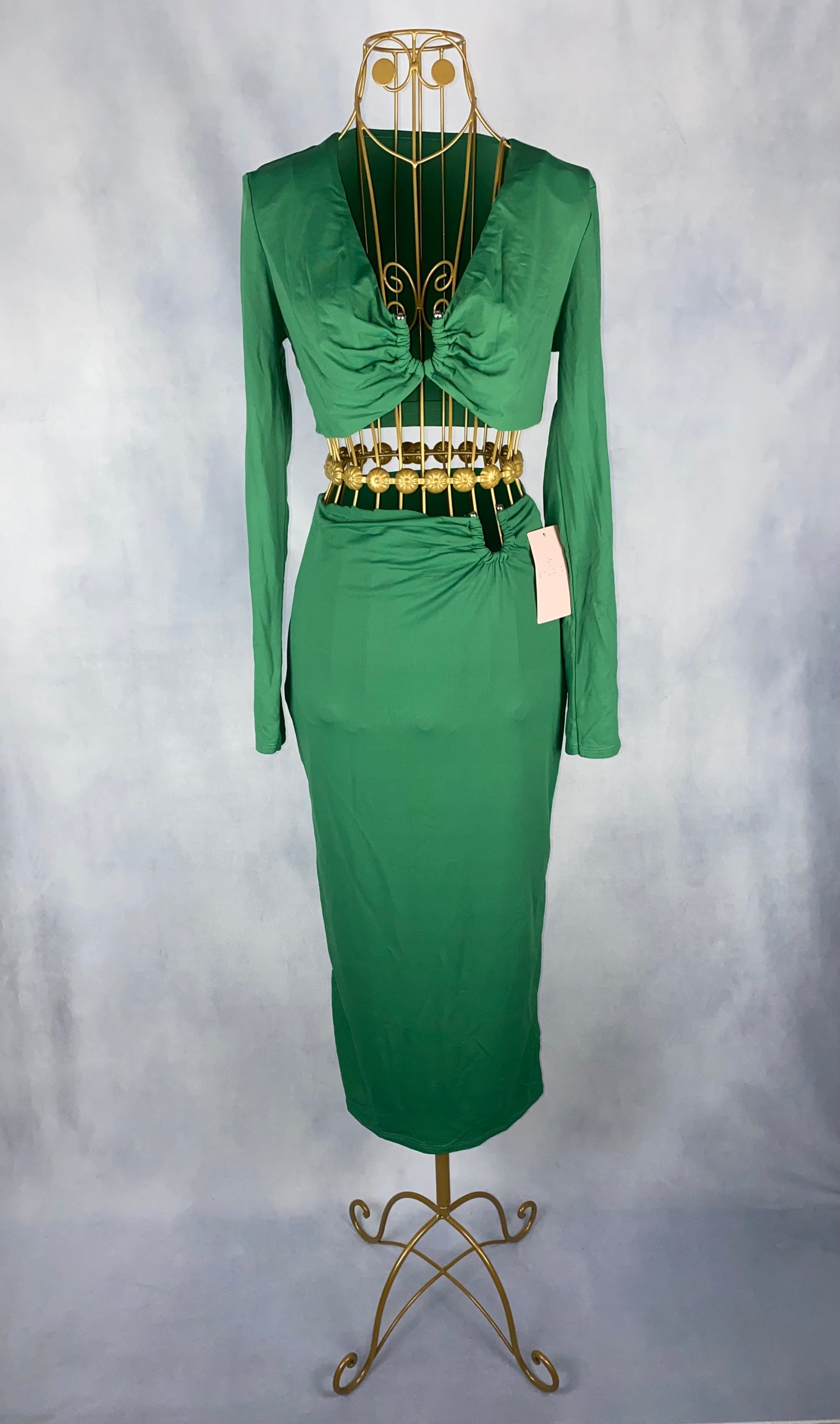 Kleid zweiteiler grün