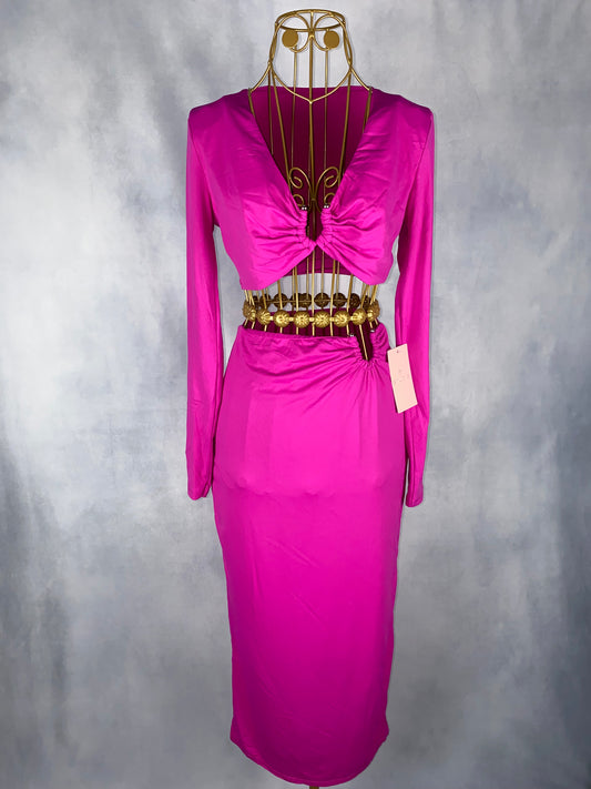 Kleid zweiteiler pink