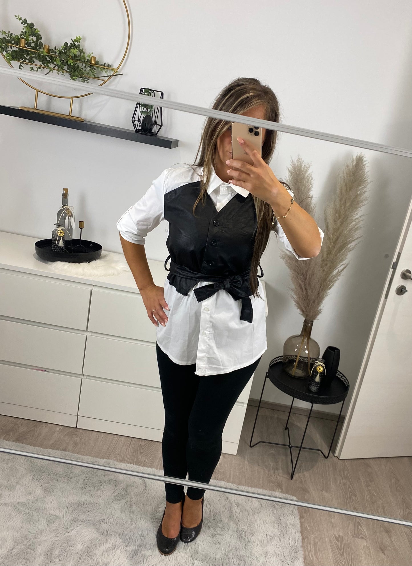 Bluse mit Weste