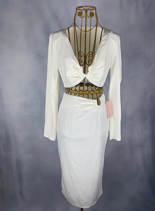 Kleid zweiteiler weiß