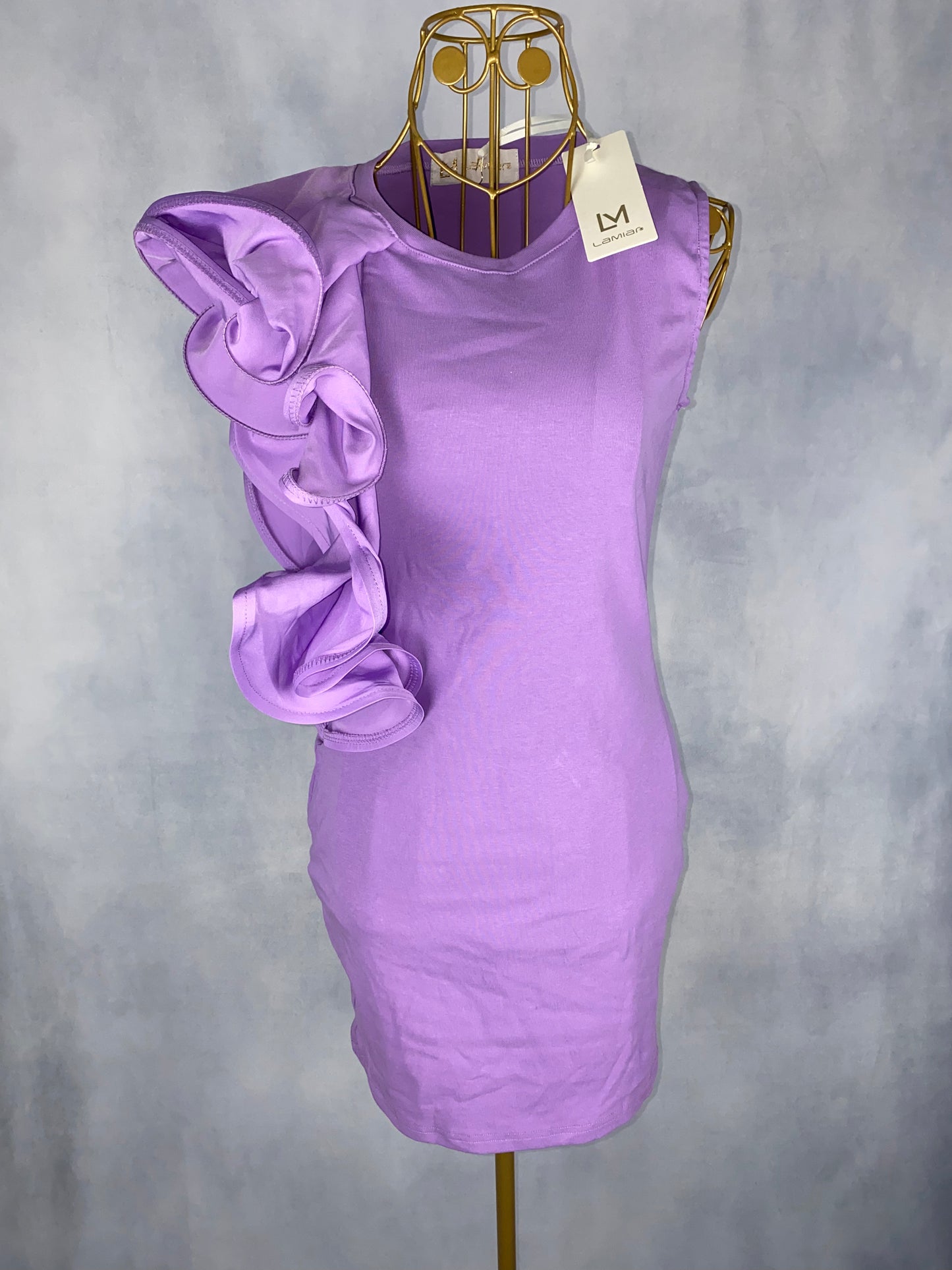 Partykleid volant lila