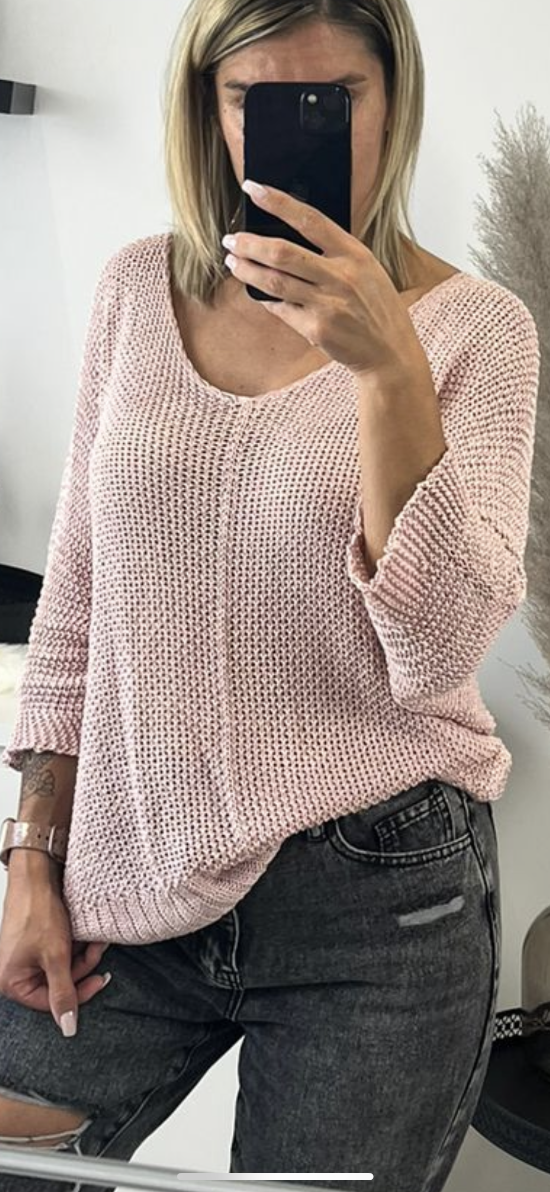 Pullover rosa