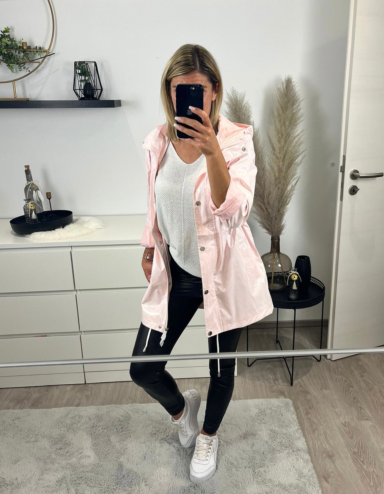 Jacke glitzer rosa