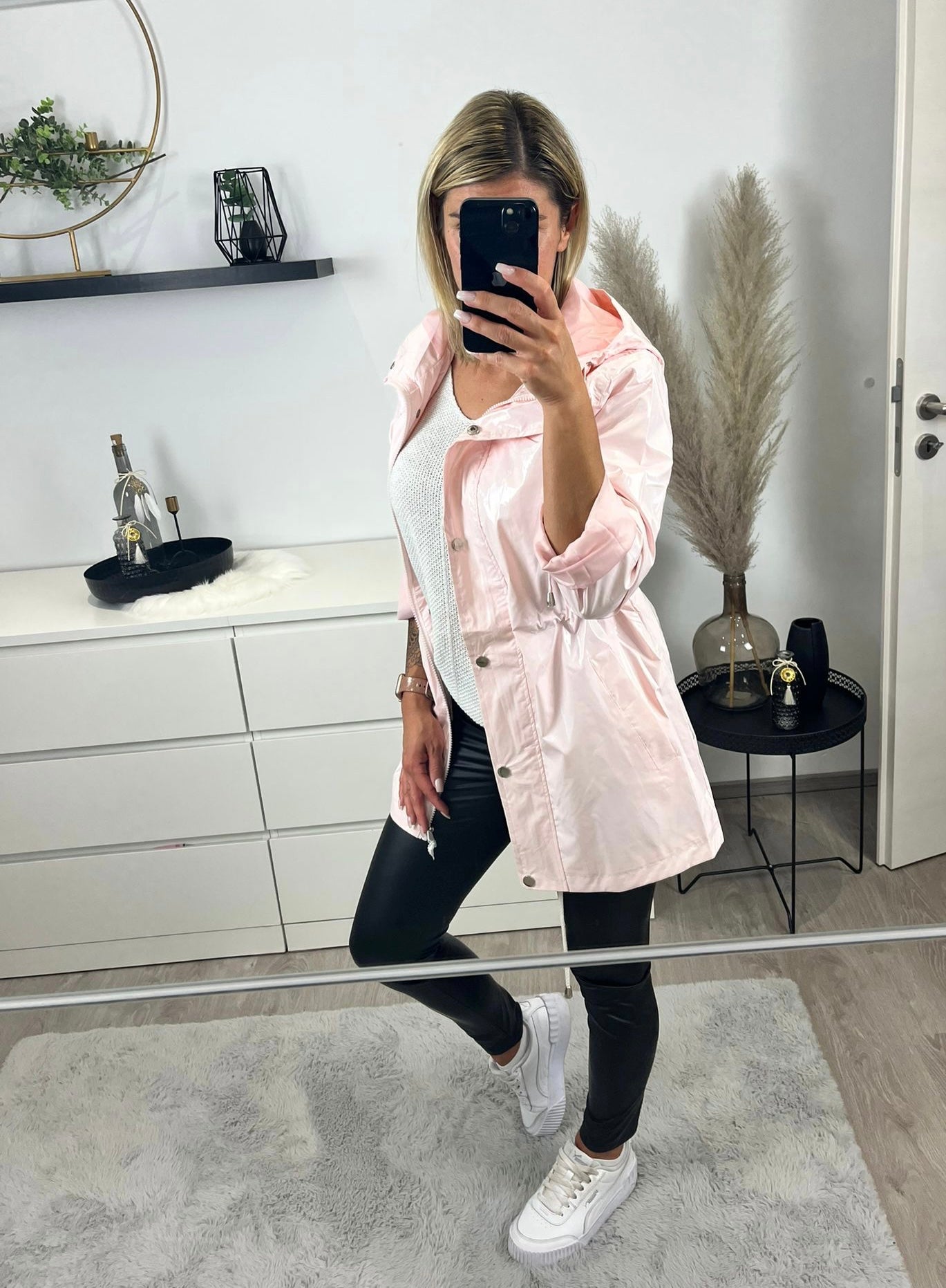 Jacke glitzer rosa