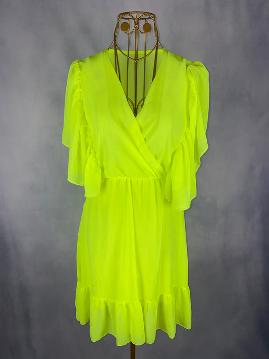 Kleid neon gelb