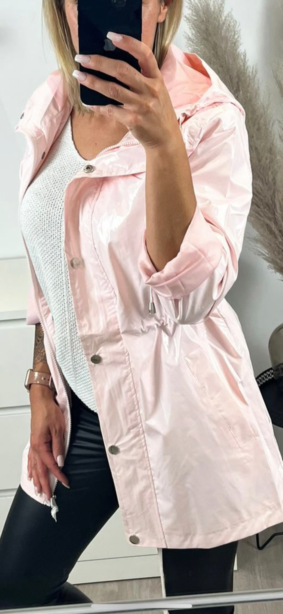 Jacke glitzer rosa